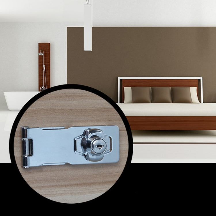 No Hole Hook With Locking Hasp Chest Of Drawers Door Lock With Iron Key