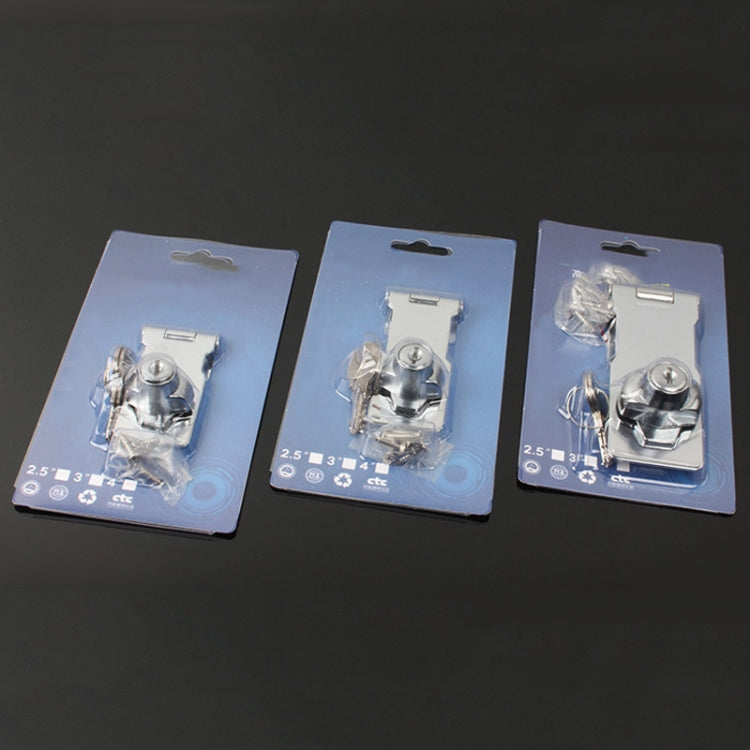 No Hole Hook With Locking Hasp Chest Of Drawers Door Lock With Iron Key