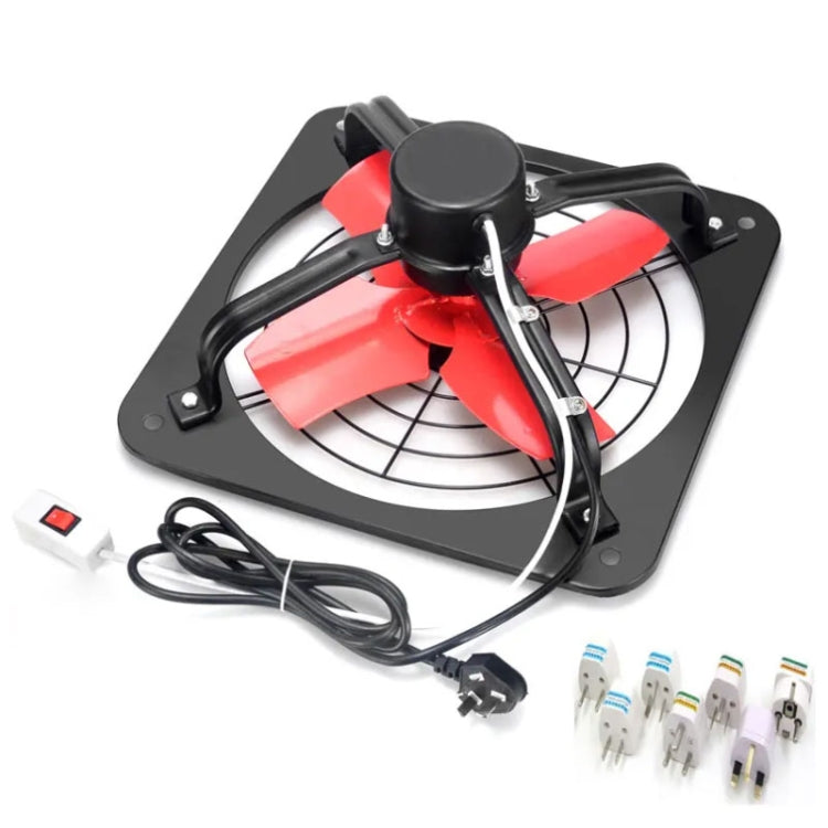 Kitchen Exhaust Fan Wall Window Fan High Power Industrial Extractor Fume Space Extractor Hood,CN Plug