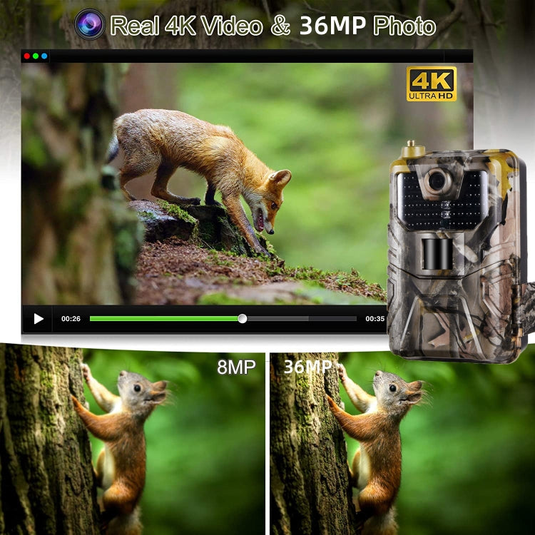 4K Outdoor Tracking Hunting Camera App Remote Phone Operation To View Photos / Videos At Any Time