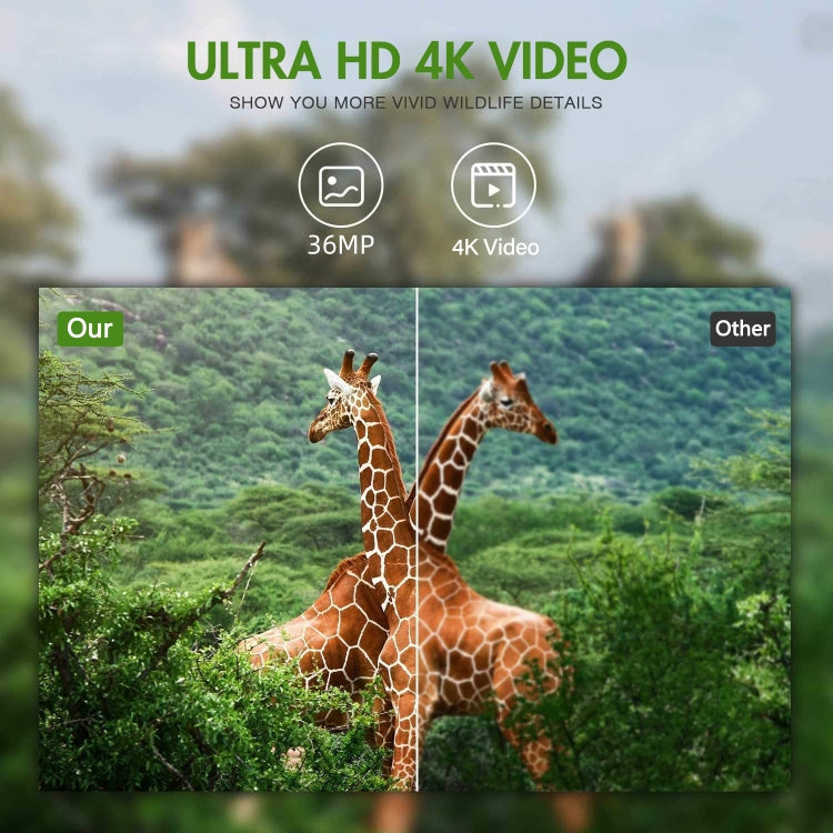 4K Outdoor Tracking Hunting Camera App Remote Phone Operation To View Photos / Videos At Any Time