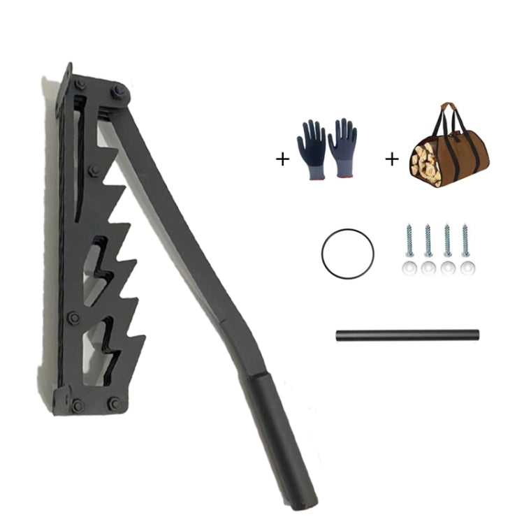 Upgrade Wall Mounted Manual Wood Splitter High Carbon Steel Fire Wood Cutter