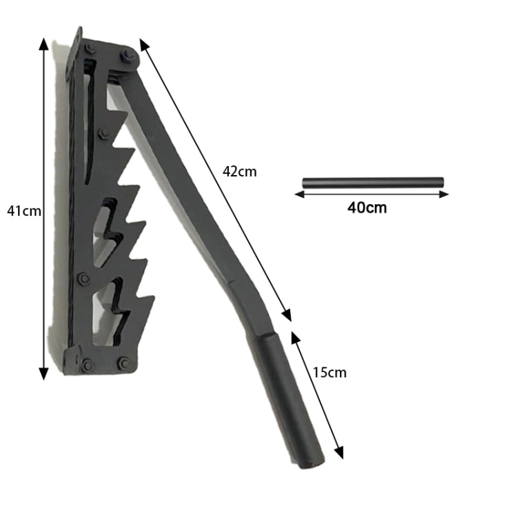Upgrade Wall Mounted Manual Wood Splitter High Carbon Steel Fire Wood Cutter