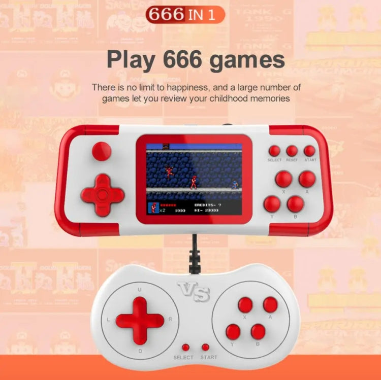 A12 3.0-Inch HD Colorful Screen Retro Handheld Game Console With 666 Built-In Games