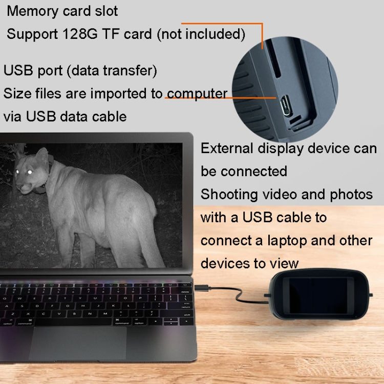 4K HD Infrared Dual Tube Telescope Night Vision Instrument