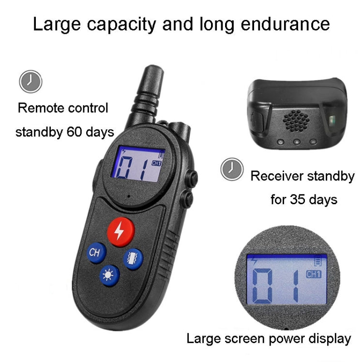 1000m Remote Control Intercom Dog Trainer Electric Shock Vibration Stop Barker