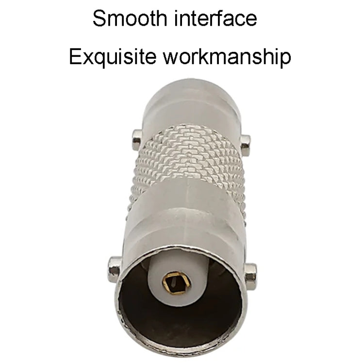 10pcs BNC Female To Female Straight Through Adaptor Surveillance Dual Pass-Through Connector