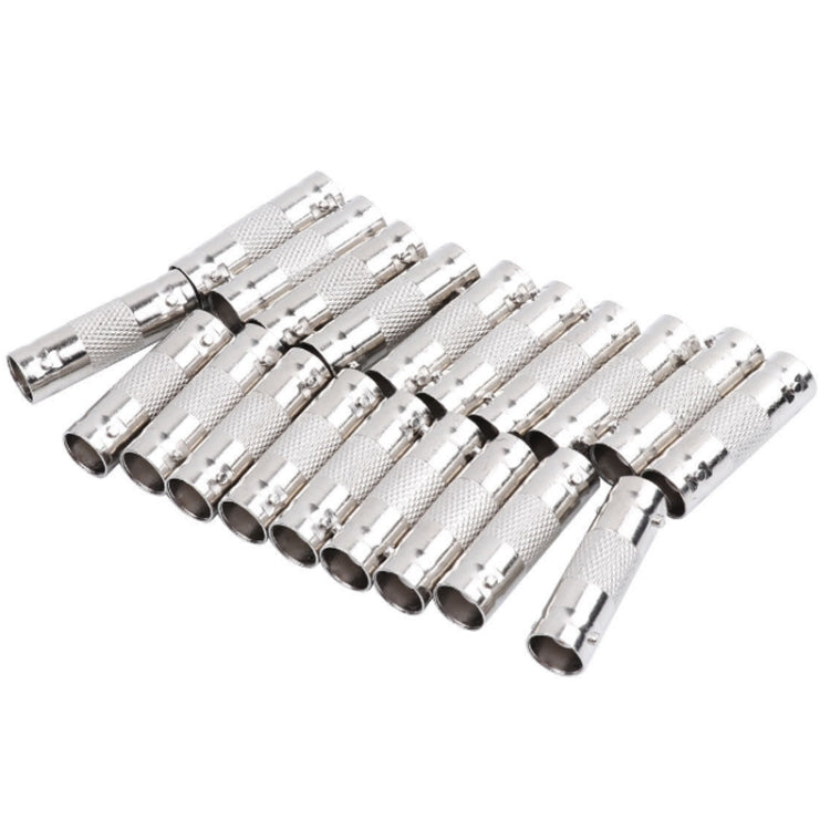 10pcs BNC Female To Female Straight Through Adaptor Surveillance Dual Pass-Through Connector