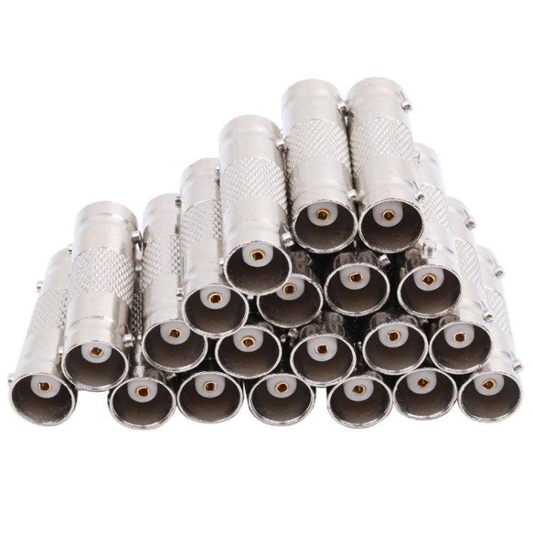 10pcs BNC Female To Female Straight Through Adaptor Surveillance Dual Pass-Through Connector