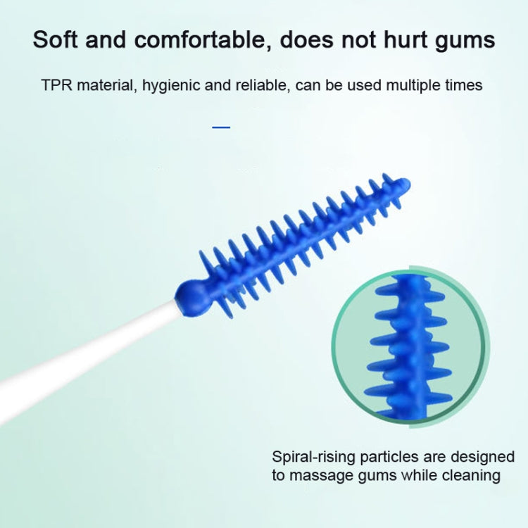 40pcs /Box Silicone Interdental Brushing Oral Cleaning Gap Brush