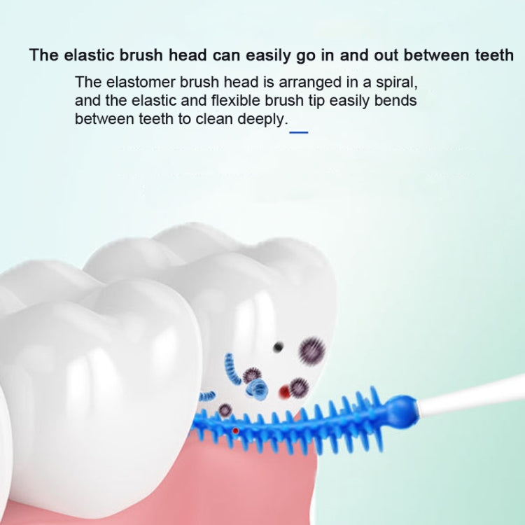 40pcs /Box Silicone Interdental Brushing Oral Cleaning Gap Brush