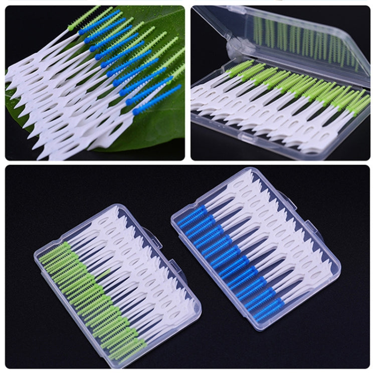 40pcs /Box Silicone Interdental Brushing Oral Cleaning Gap Brush