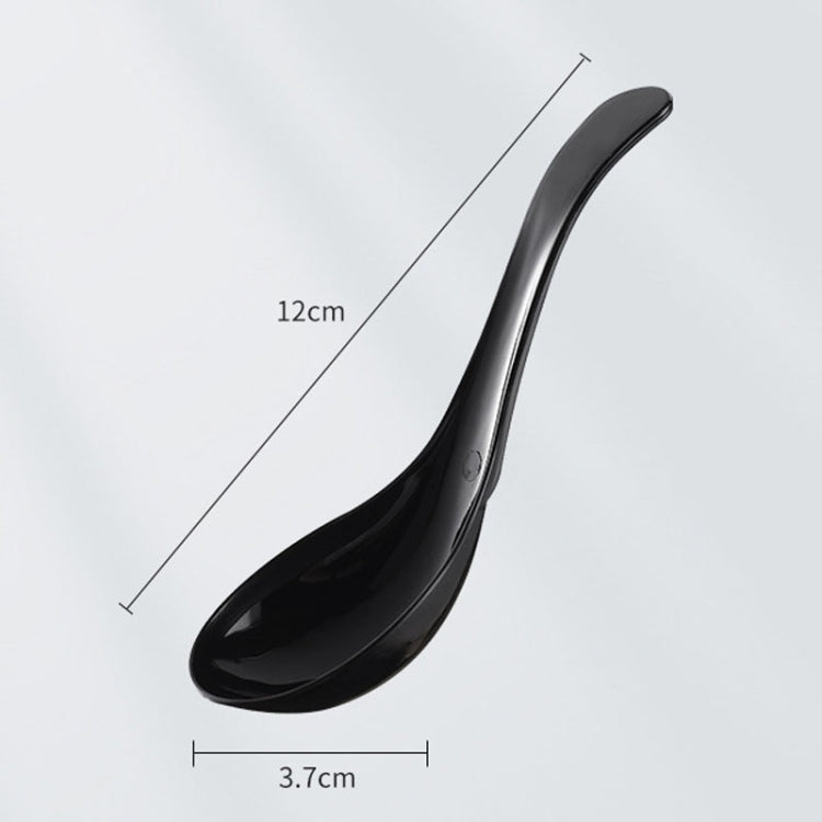 100pcs /Pack 12cm Disposable Plastic Meal Spoon Fast Food Soup Ladle