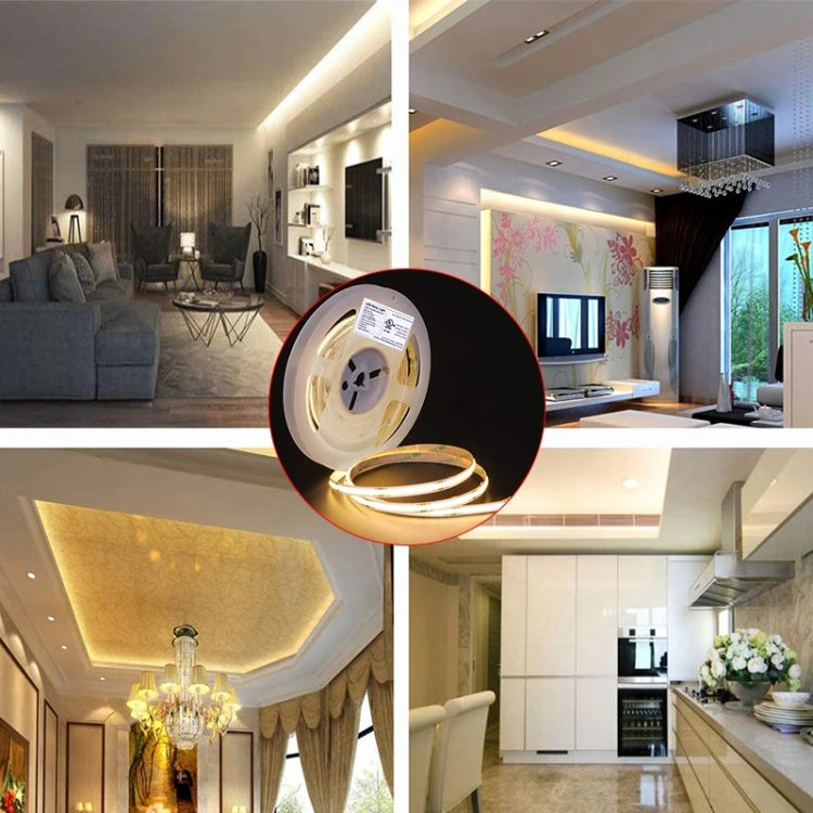 1m 24V 8mm Wide COB Adhesive Decorative LED Light Strip