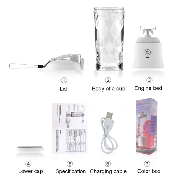 Portable Multifunctional USB Charging Juice Cup Mini Electrical Blender