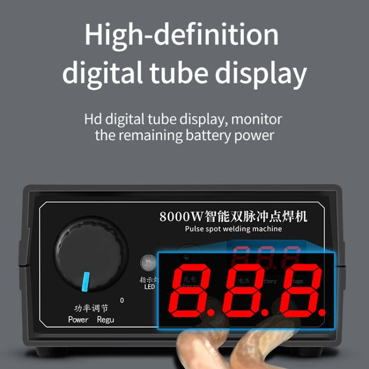 8000W High Power 18650 Battery Handheld Spot Welding Machine