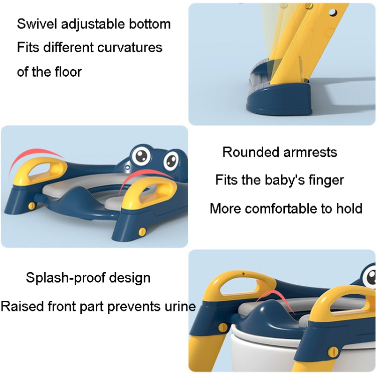 Household Childrens Toilet Seat Staircase Baby Folding Shelf Cushion Cover