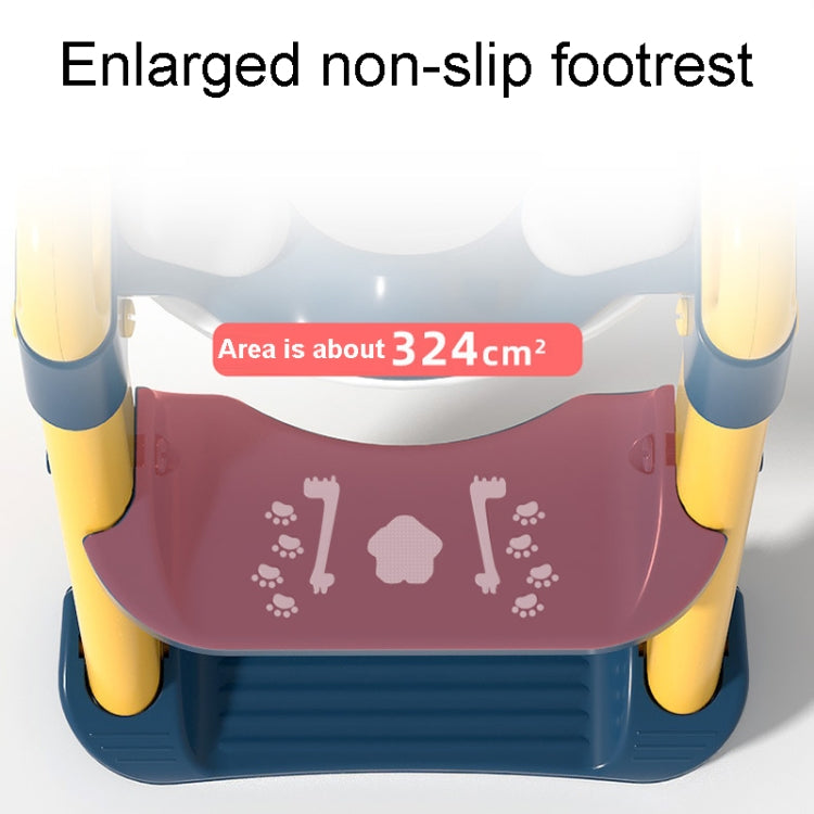 Household Childrens Toilet Seat Staircase Baby Folding Shelf Cushion Cover