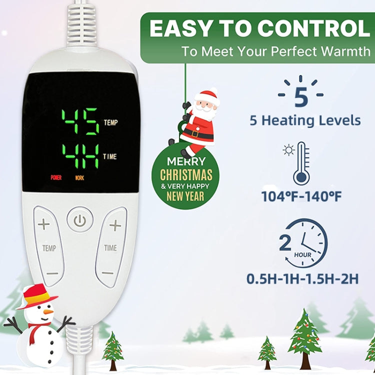 Electric Throw Wearable Heating Blanket Flannel Electric Quilt with Sleeves