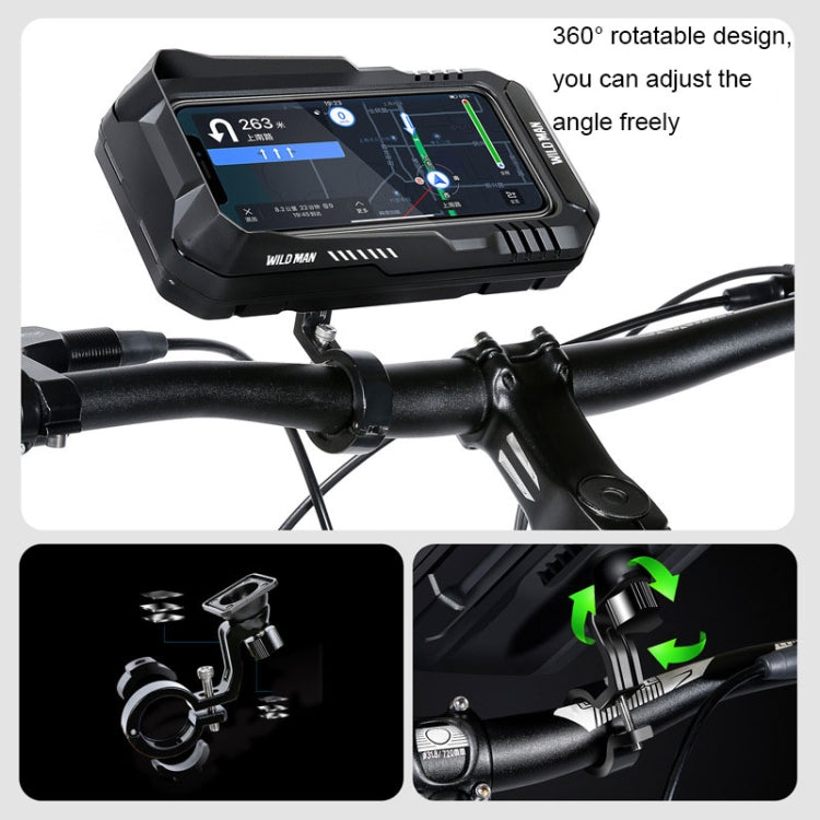 WILD MAN FK2 0.6L Bicycle Waterproof Mobile Phone Storage Box Handlebar Phone Navigation Holder