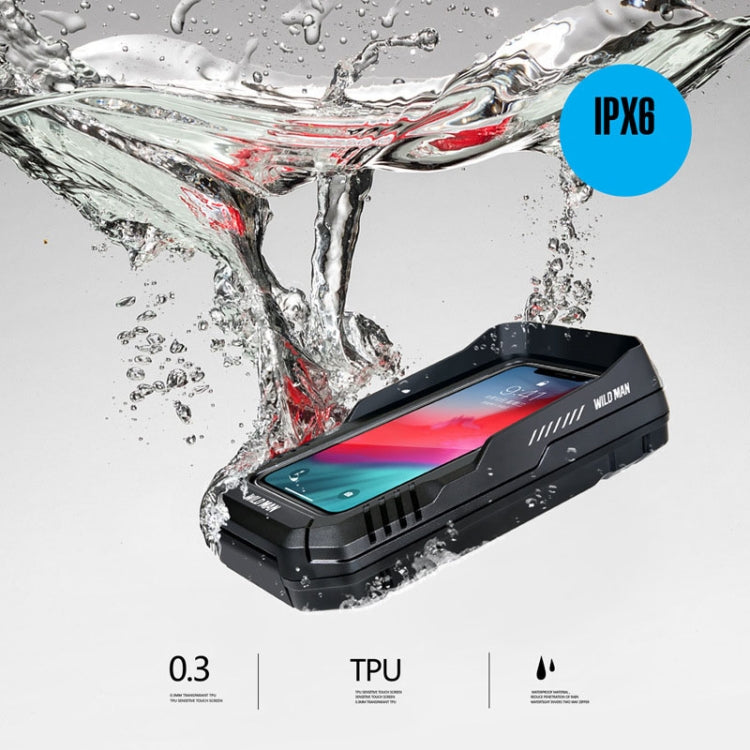 WILD MAN FK2 0.6L Bicycle Waterproof Mobile Phone Storage Box Handlebar Phone Navigation Holder