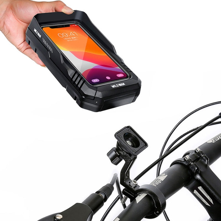 WILD MAN FK2 0.6L Bicycle Waterproof Mobile Phone Storage Box Handlebar Phone Navigation Holder