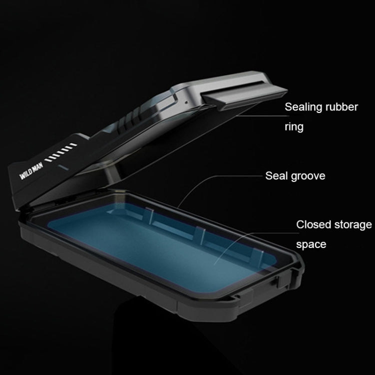 WILD MAN FK2 0.6L Bicycle Waterproof Mobile Phone Storage Box Handlebar Phone Navigation Holder