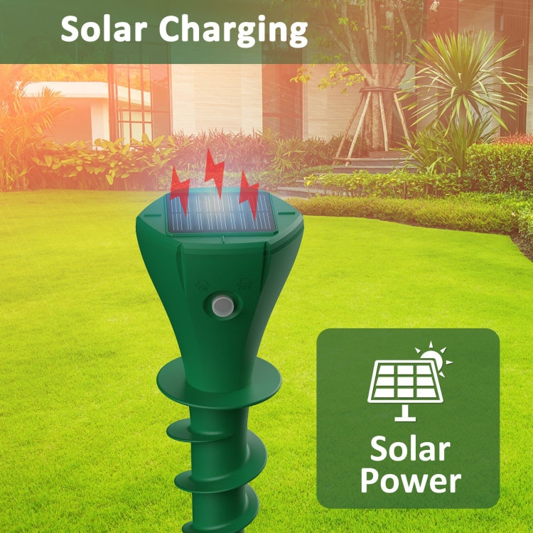 Outdoor Farm Mouse Repeller Solar Ultrasonic Rechargeable IP65 Waterproof Electronic Repeller