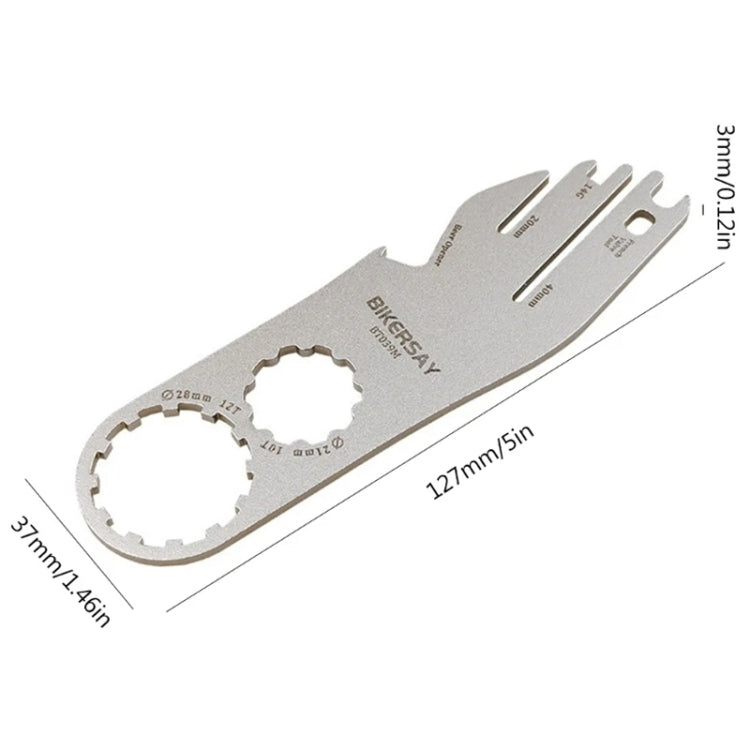 7 In 1 Bicycle Disc Brake Piece Correction Multifunction Wrench Repair Tools