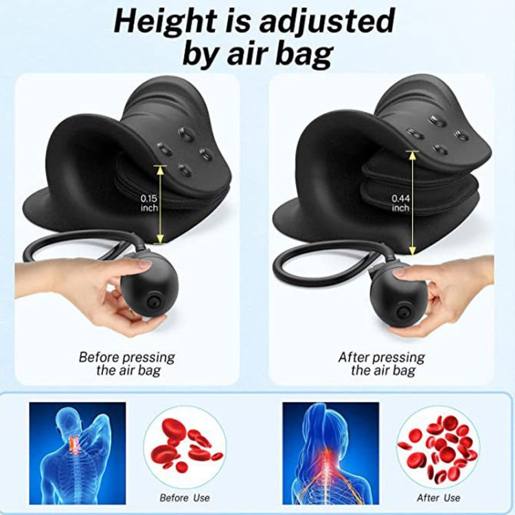 Neck Massage Pillow Shoulder Relaxer Cervical Traction Device with Airbag