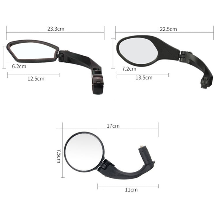 Motorcycle Wide View Rear View Mirror Bicycle Reflector
