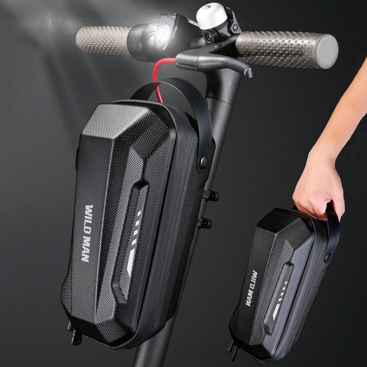 WILD MAN Scooter EVA Hard Shell Front Bag Folding Bicycle Quick Release Hanging Bag