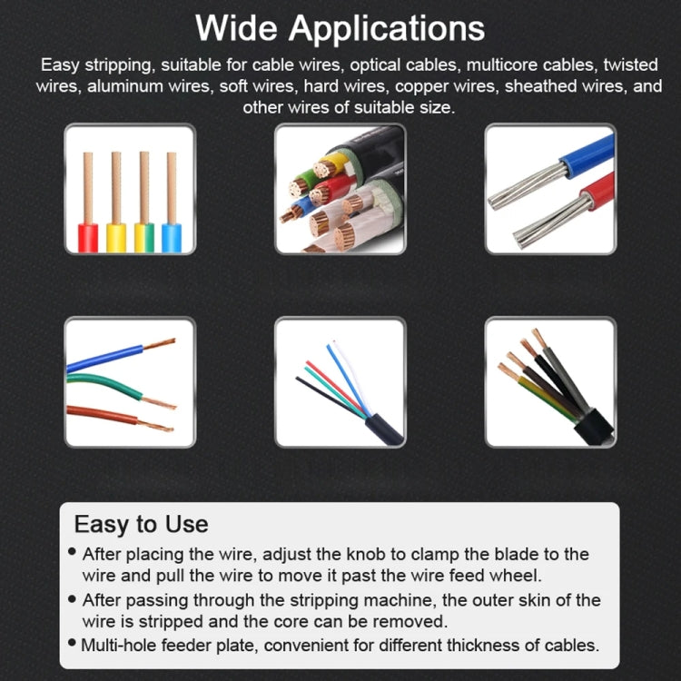 Household Hand-Cranked Small Stripping Machine Waste Wire And Cable Stripping Tool