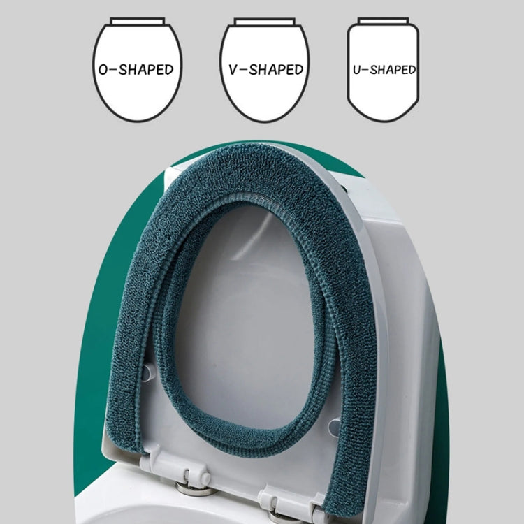 Universal Knitted Washable Toilet Pad Home Thickened Warm Toilet Cover