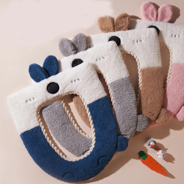 Washable Cartoon Rabbit Universal Toilet Seat Thickened Knitted Toilet Seat Cushion