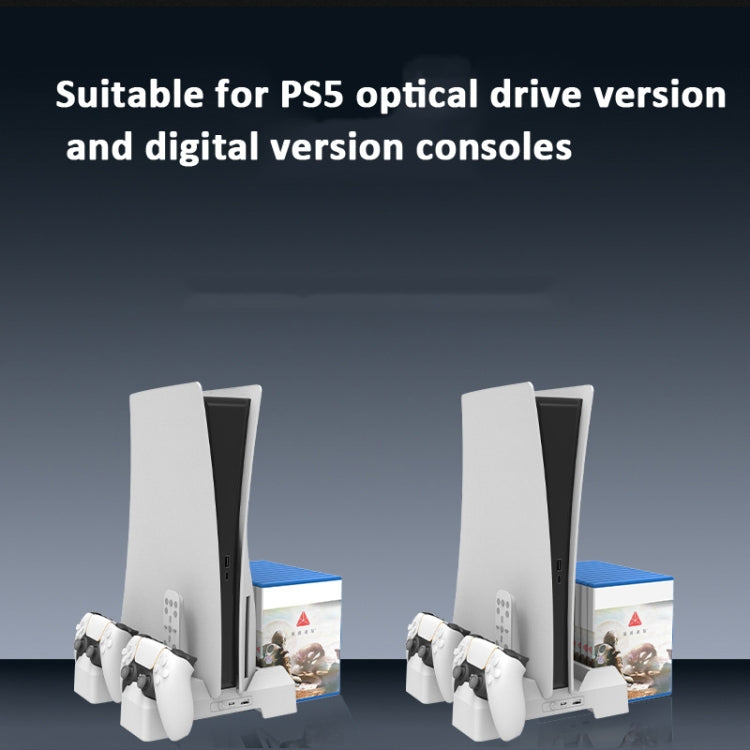 For PS5 iplay Dual-seat Charging and Cooling Base Bracket Storage Rack