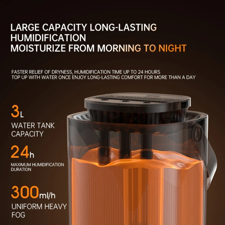3L Smart Spray Humidifier Three-hole Spray With Night Light