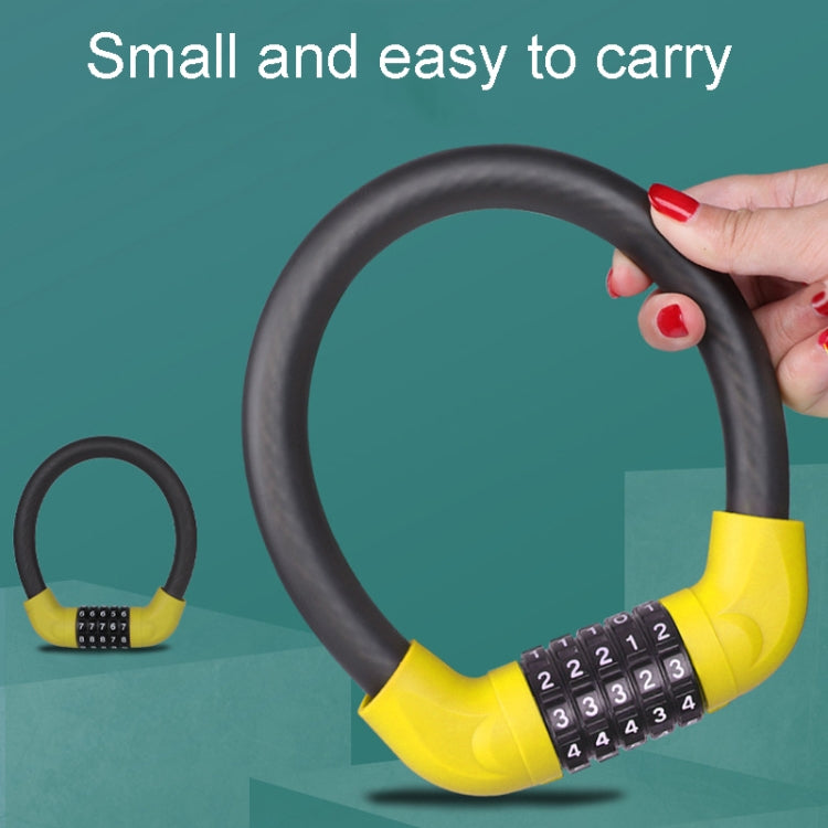 Bicycle And Electrical Vehicle 5-Digit Combination Lock Safety Anti-Theft Cycling Lock