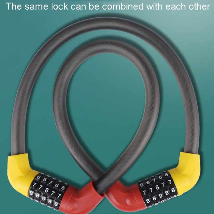 Bicycle And Electrical Vehicle 5-Digit Combination Lock Safety Anti-Theft Cycling Lock