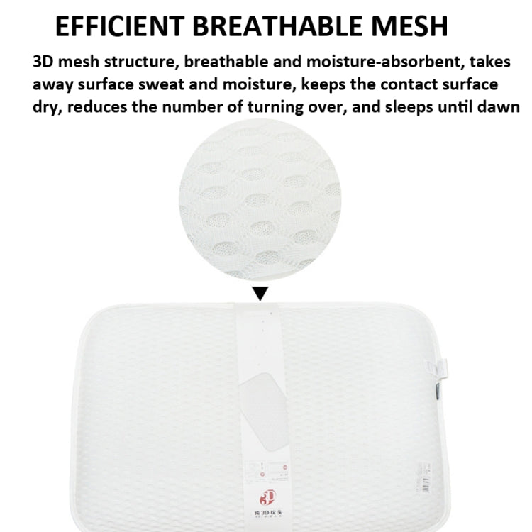 3D Slow Rebound Memory Pillow Core Double-Sided Mesh Pillow Sleep Cervical Traction Pillow