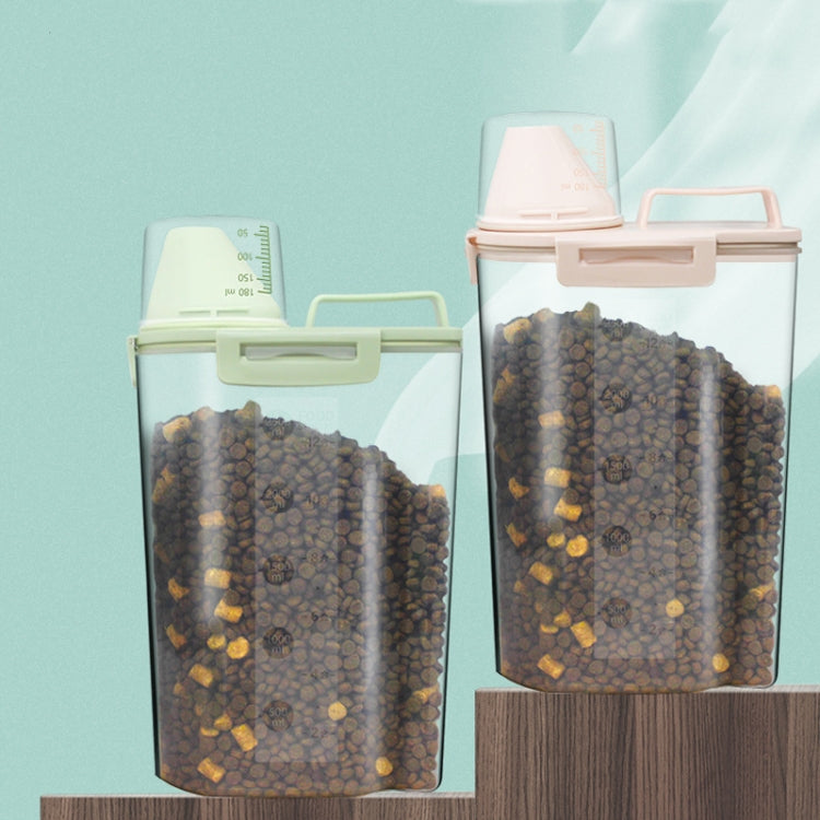 Pet Food Storage Bucket 4 Snap Dog Food Moisture Proof Sealed Storage Tank