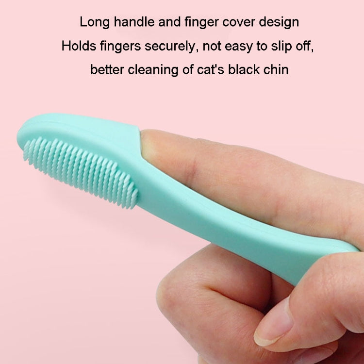 Pet Cats Dog Cleaning Comb Chin Teeth Cleaning Brush Silicone Brush