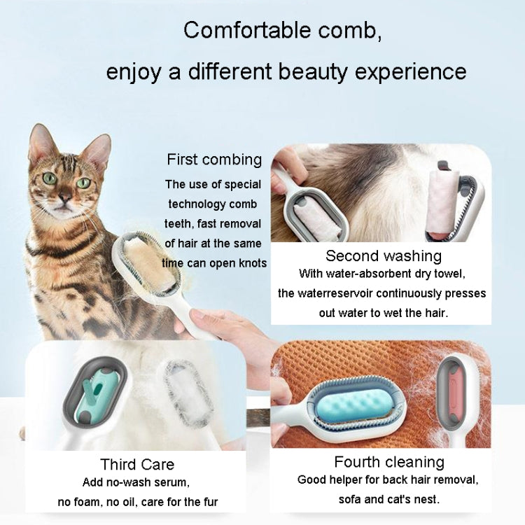 Pet Cats With Water Tank Hair Removal Comb Cleaning Hair Brush