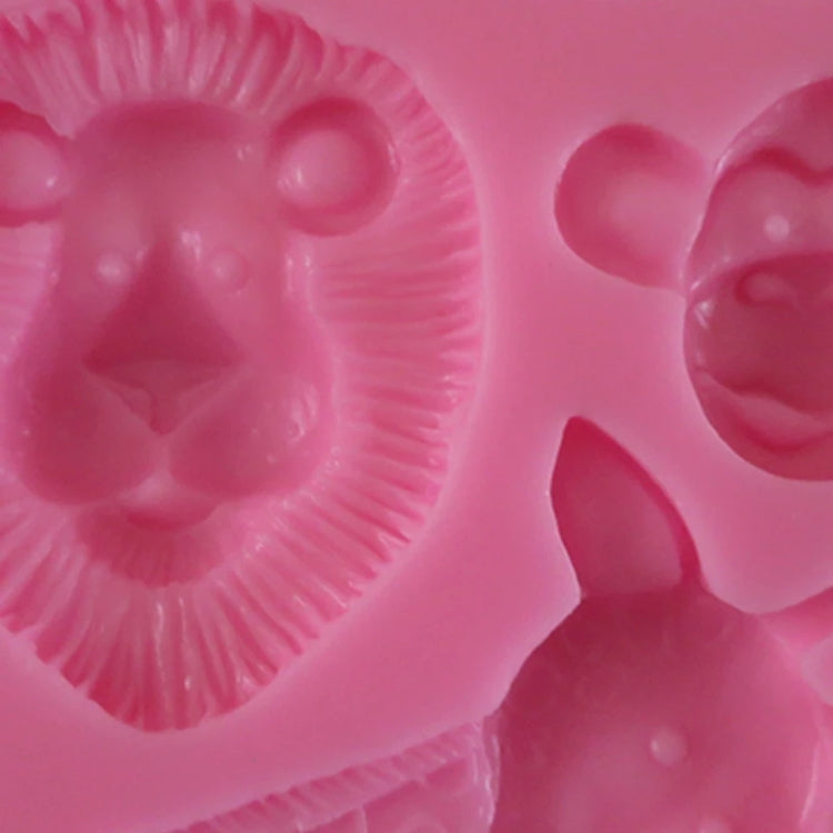 Cartoon Three-dimensional Animals Fondant Silicone Mold Cake Decorating Baking Tools