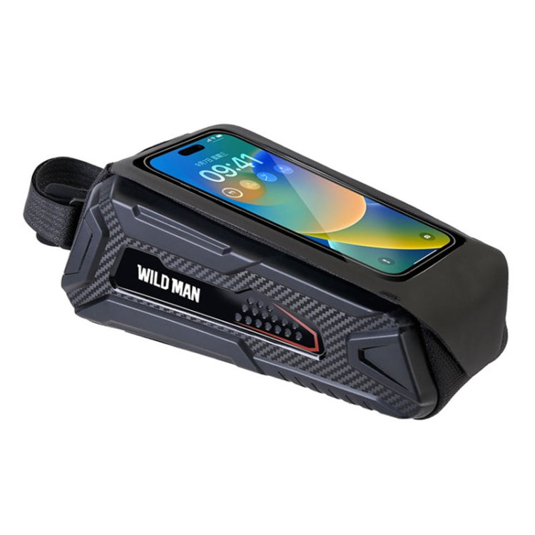 WILD MAN M90 EVA Hard Shell Mountain Bike Mobile Phone Touch Screen Waterproof Front Beam Bag