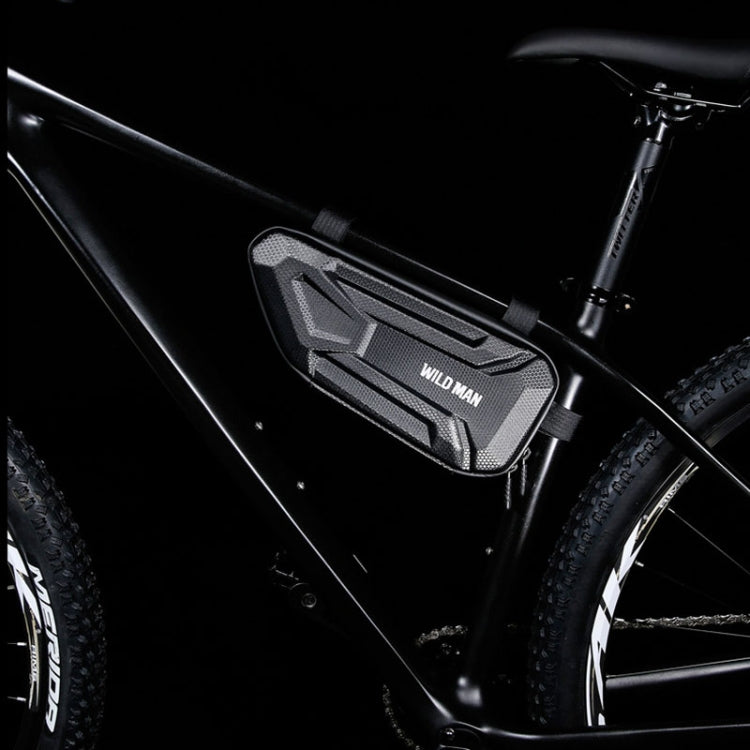 WILD MAN XT4 1.2L EVA Hard Shell Bicycle Triangle Bag Electric Vehicle Side Bag