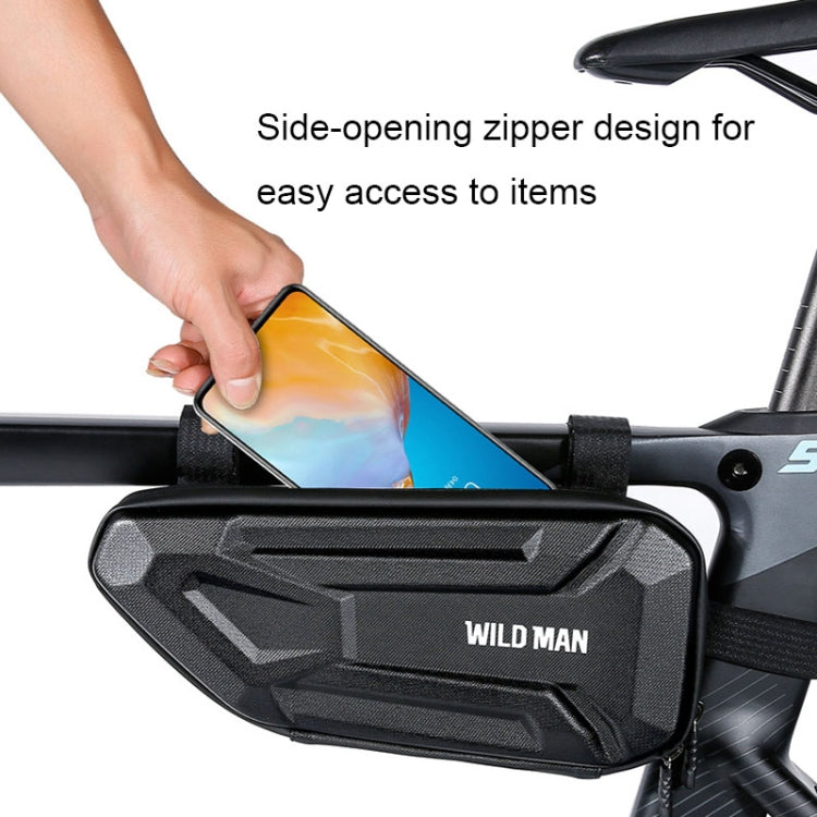 WILD MAN XT4 1.2L EVA Hard Shell Bicycle Triangle Bag Electric Vehicle Side Bag