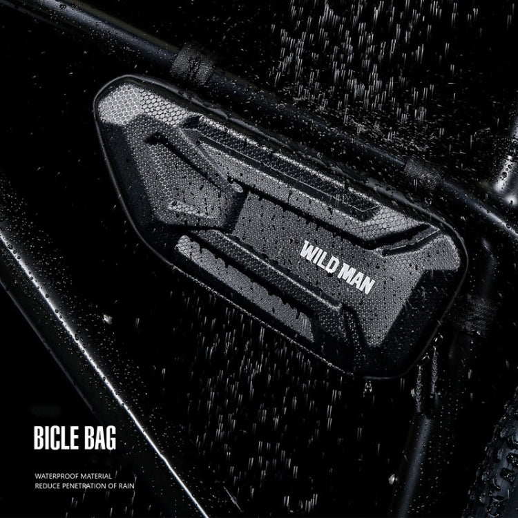 WILD MAN XT4 1.2L EVA Hard Shell Bicycle Triangle Bag Electric Vehicle Side Bag