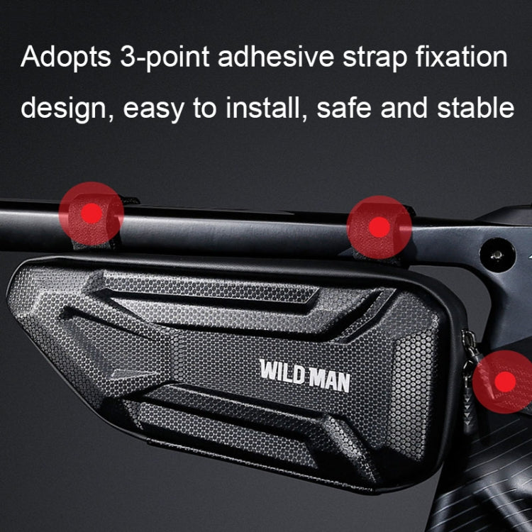 WILD MAN XT4 1.2L EVA Hard Shell Bicycle Triangle Bag Electric Vehicle Side Bag