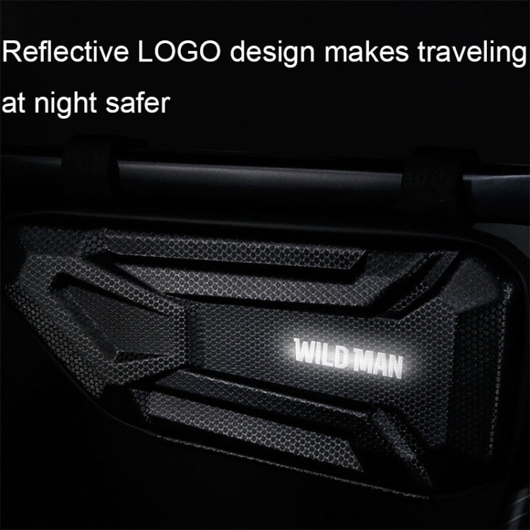 WILD MAN XT4 1.2L EVA Hard Shell Bicycle Triangle Bag Electric Vehicle Side Bag